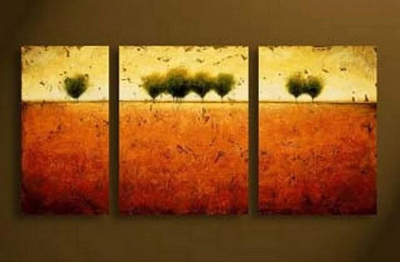 3 Piece Acrylic Painting, Tree of Life Painting, Buy Art Online, Landscape Painting on Canvas, Landscape Painting for Bedroom
