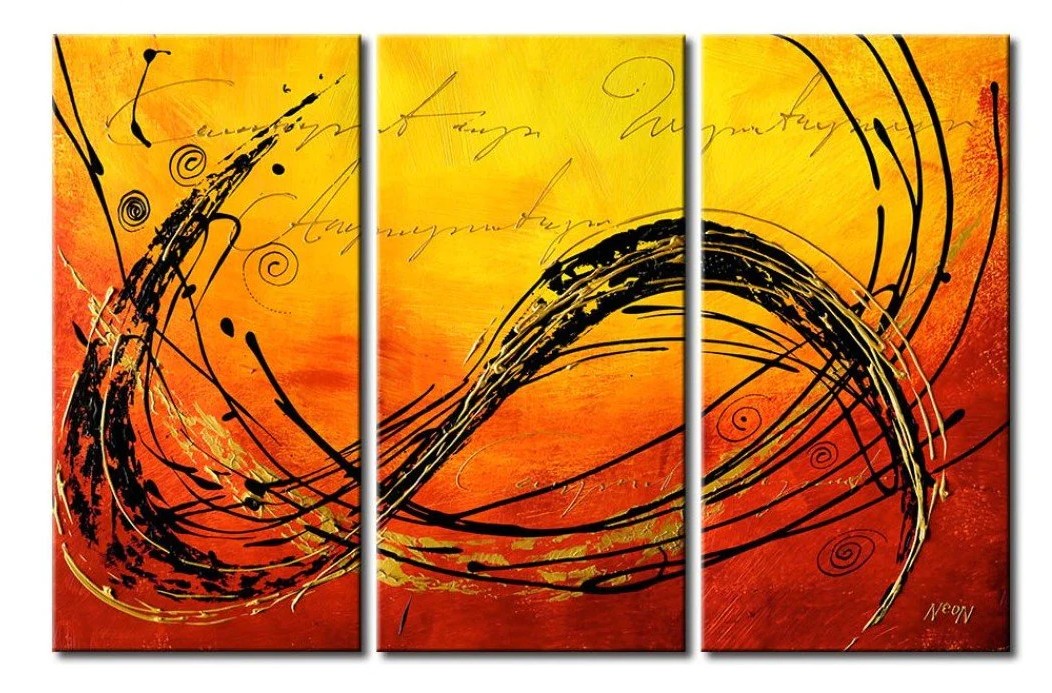 3 Piece Wall Painting, Modern Contemporary Paintings, Acrylic Abstract Paintings, Wall Art Paintings