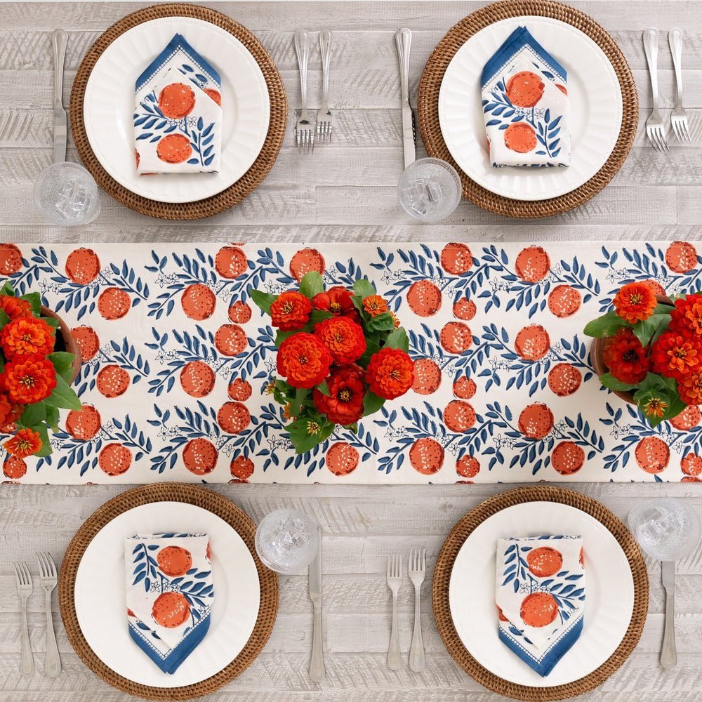 Orange Grove Table Runner