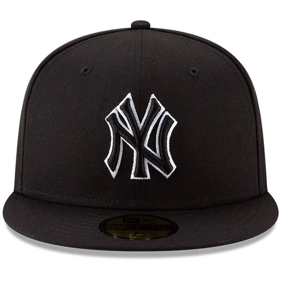 New York Yankees New Era B-Dub 59FIFTY Fitted Hat - Black