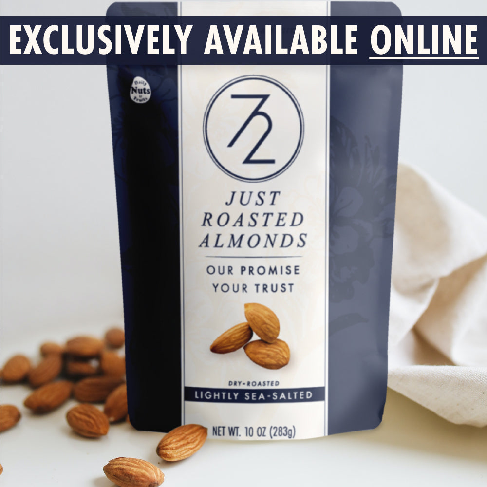 72 Hour Just Roasted Almonds | Lightly Salted | 10oz | 8 Pack