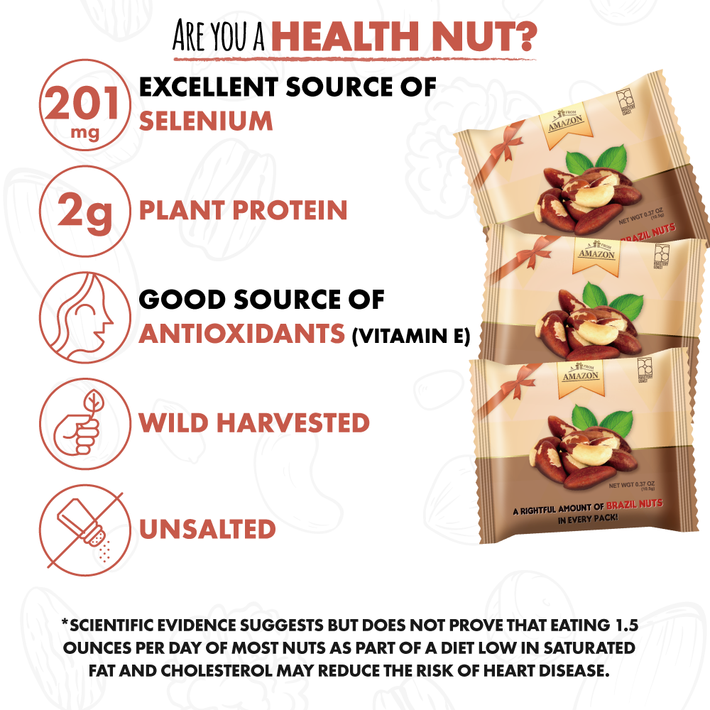 Brazil Nuts | Unsalted | Raw | 30 Pack