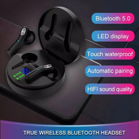 black H26T Wireless Earphones with 5 featured features
