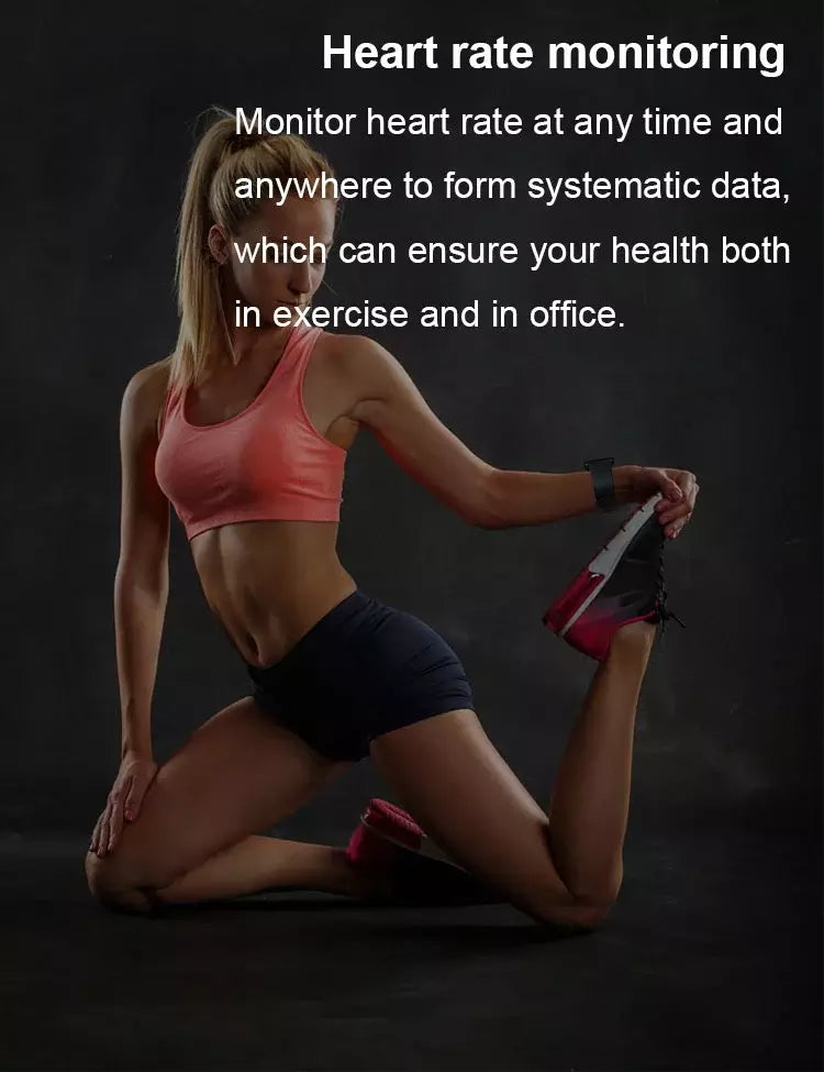 woman exercises with 116plus Fitness Watch – PINGKO