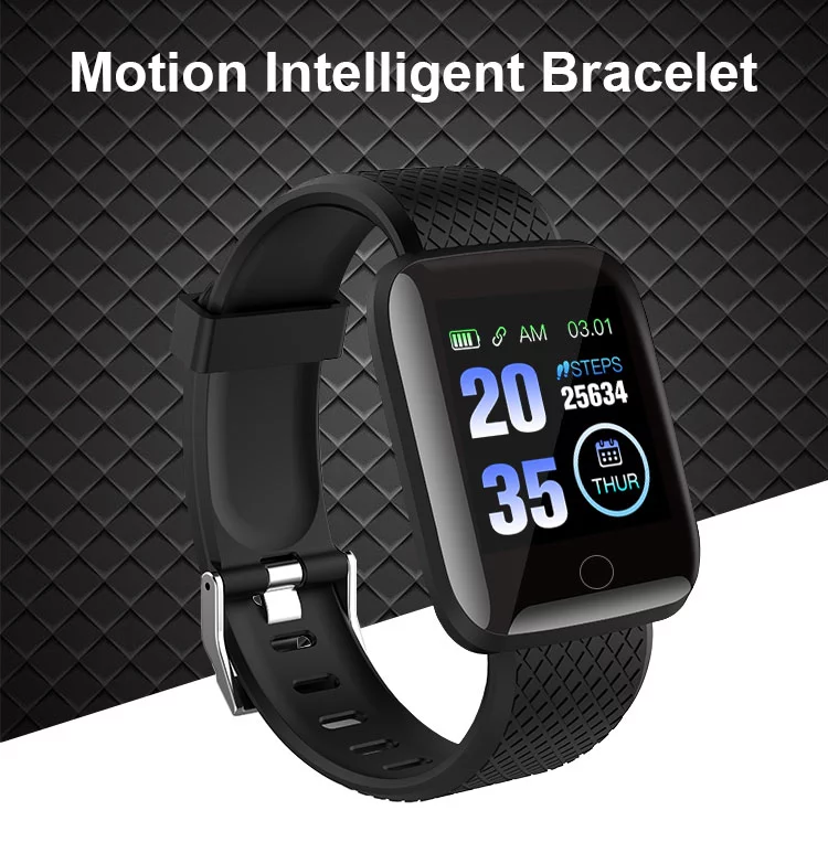 Black 116plus Fitness Watch – PINGKO