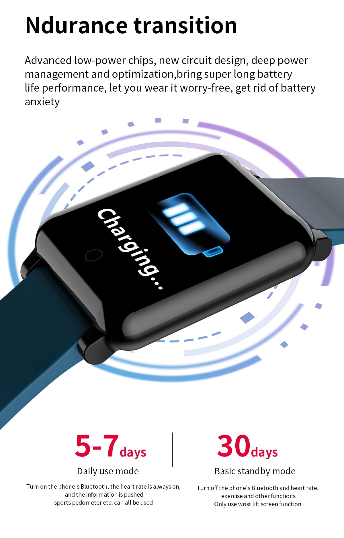 F54 Smart Watch is charging