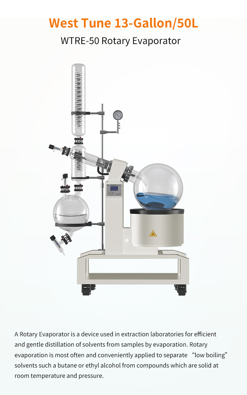 13Gallon 50L Rotary Evaporator with Motorized Lift