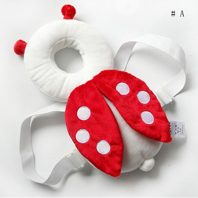 New Brand Cute Baby Infant Toddler Newborn Head Back Protector Safety Pad Harness Headgear Cartoon Baby Head Protection Pad