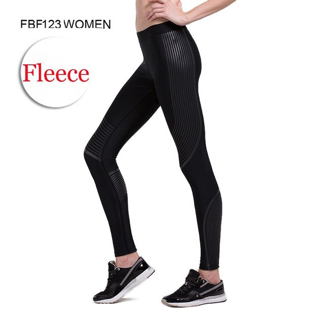 Yoga Compression Pants Elastic Tights Female Exercise Sports Fitness