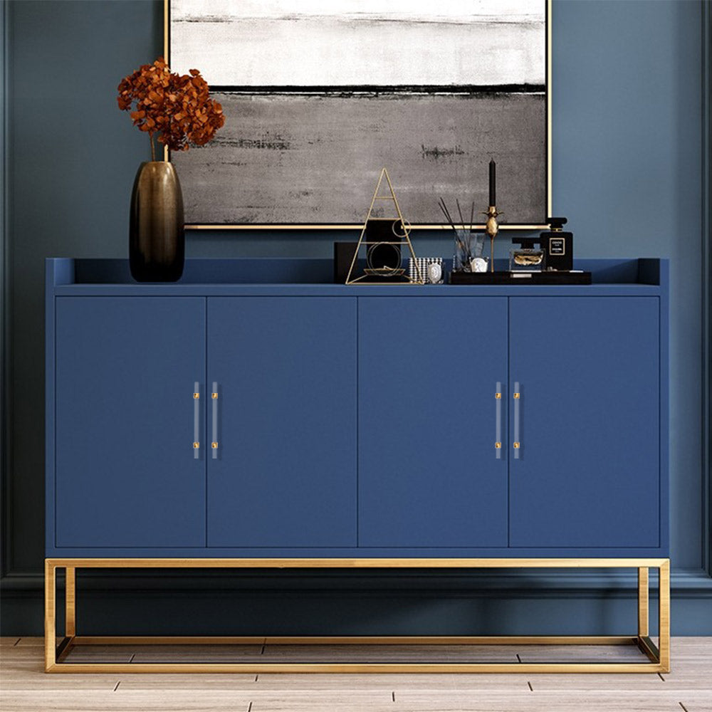 grey cabinets with gold handles