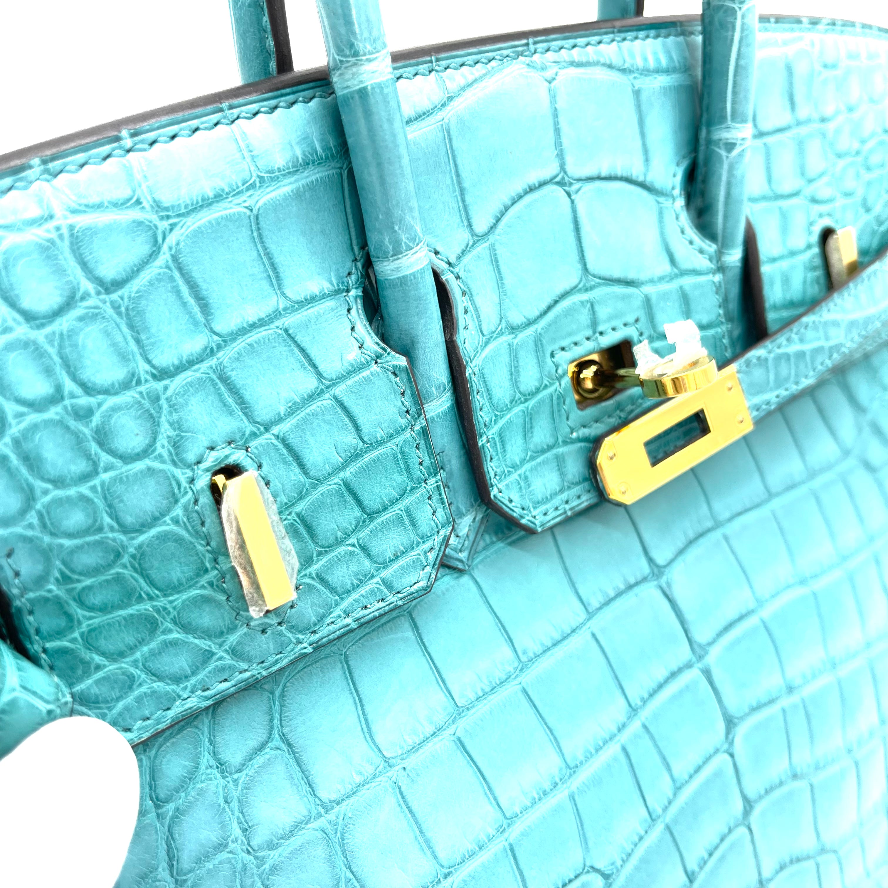 [NEW]HERMES Alligator Birkin 25 Blue