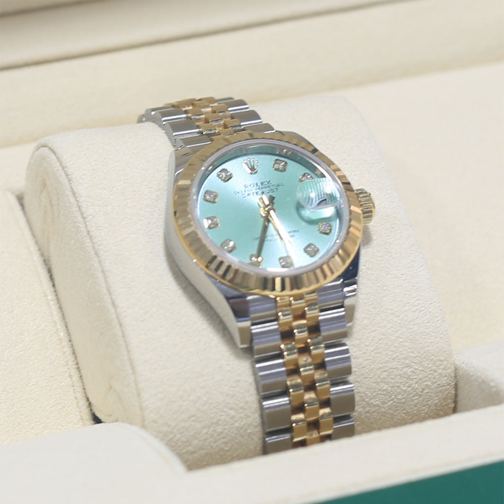 Rolex Datejust Yellow Gold and Steel, Diamond Dial and Bazel