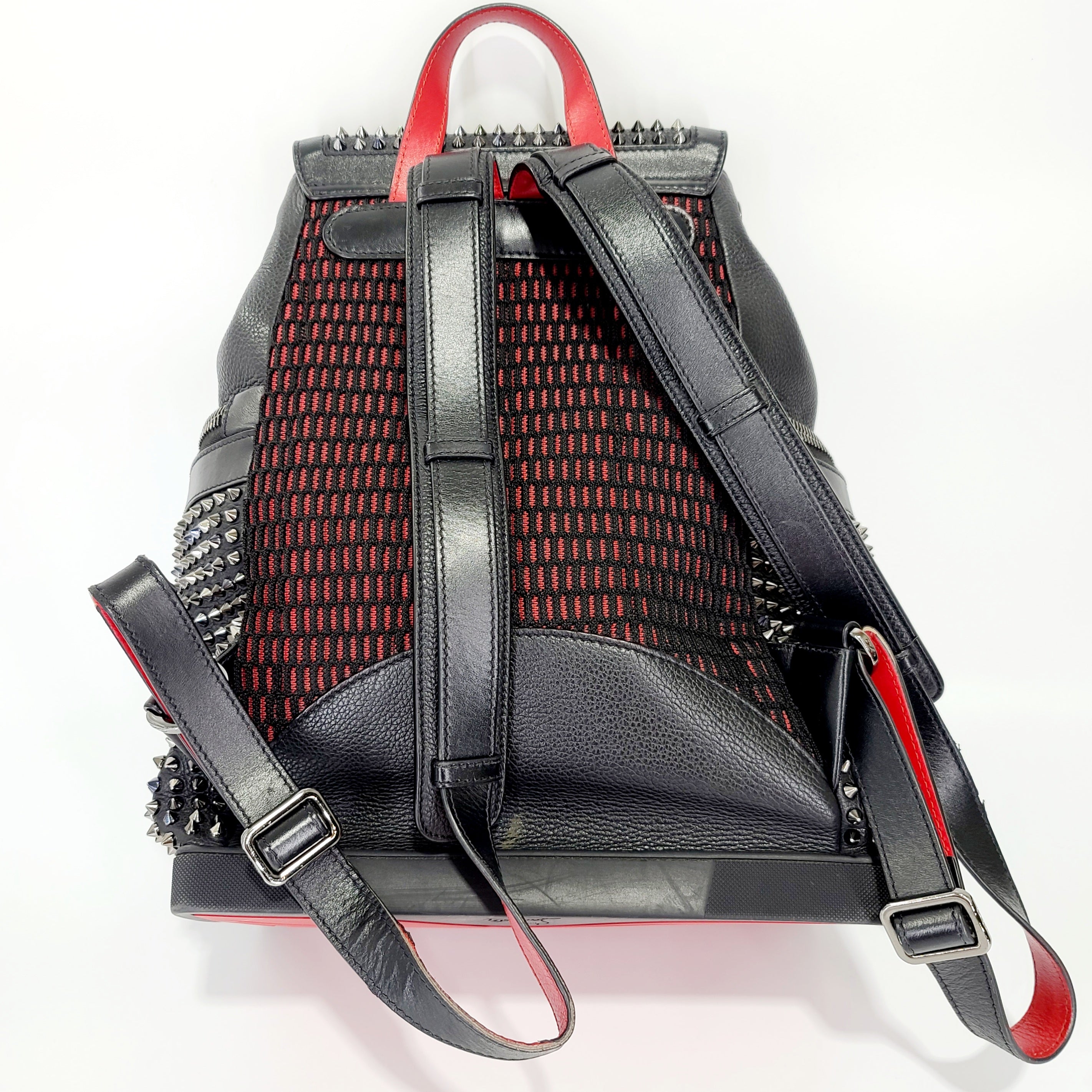 Christian Louboutin Explorafunk Black/Black/Black/Multi Calf Hair Backpack Original Christian Louboutin Listing Price: $3,504.00 + tax