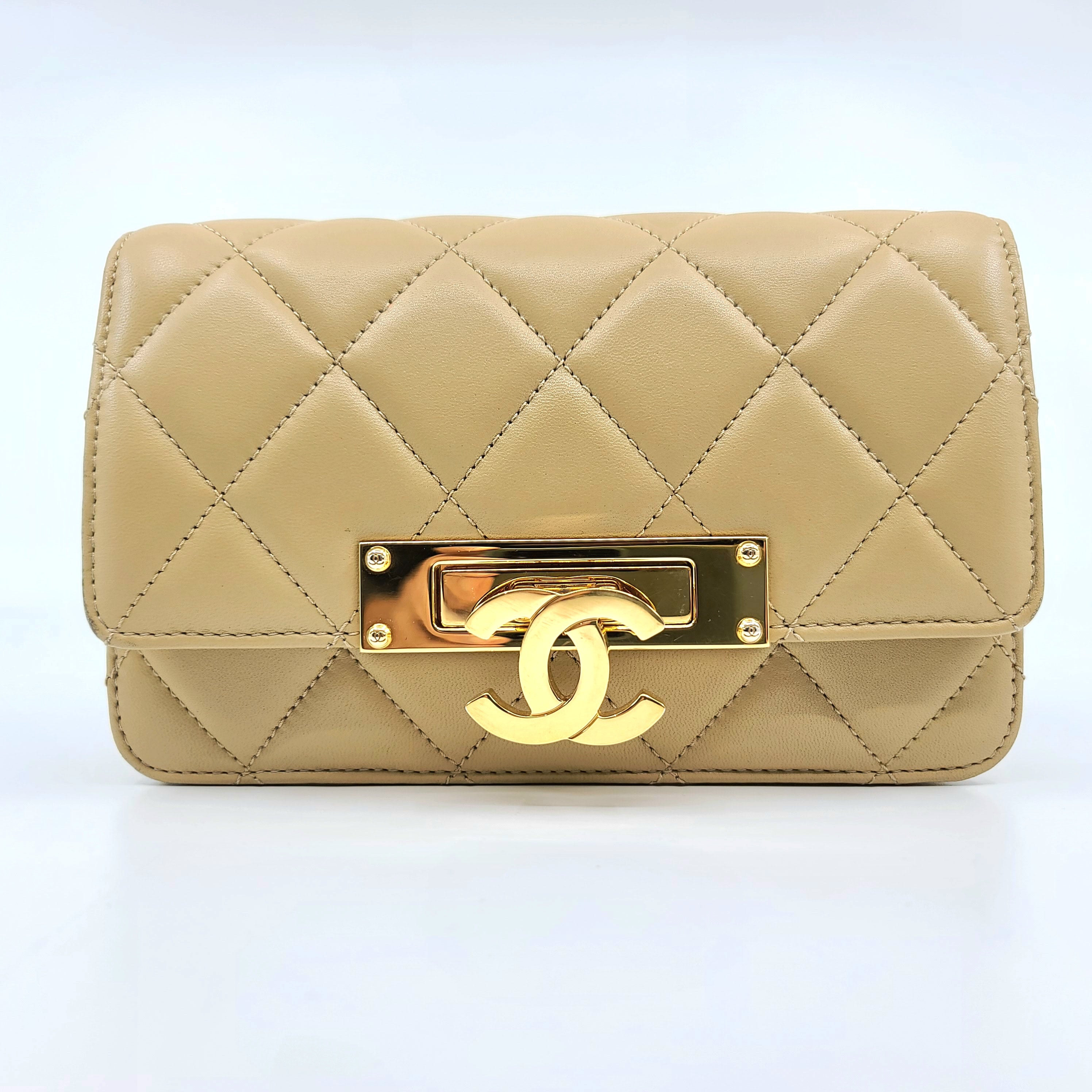 Chanel Golden Class Flap Bag Quilted Lambskin Medium