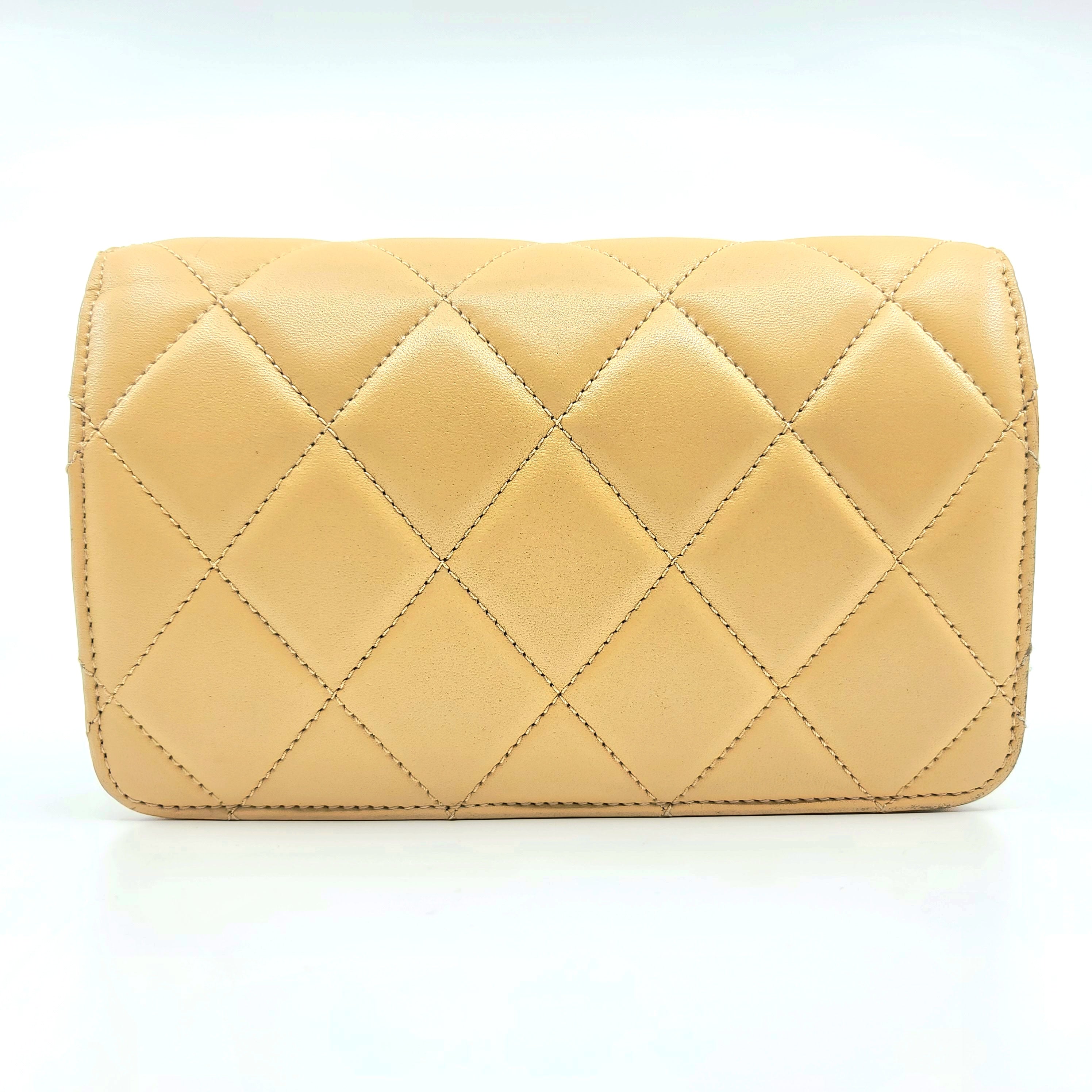 Chanel Golden Class Flap Bag Quilted Lambskin Medium