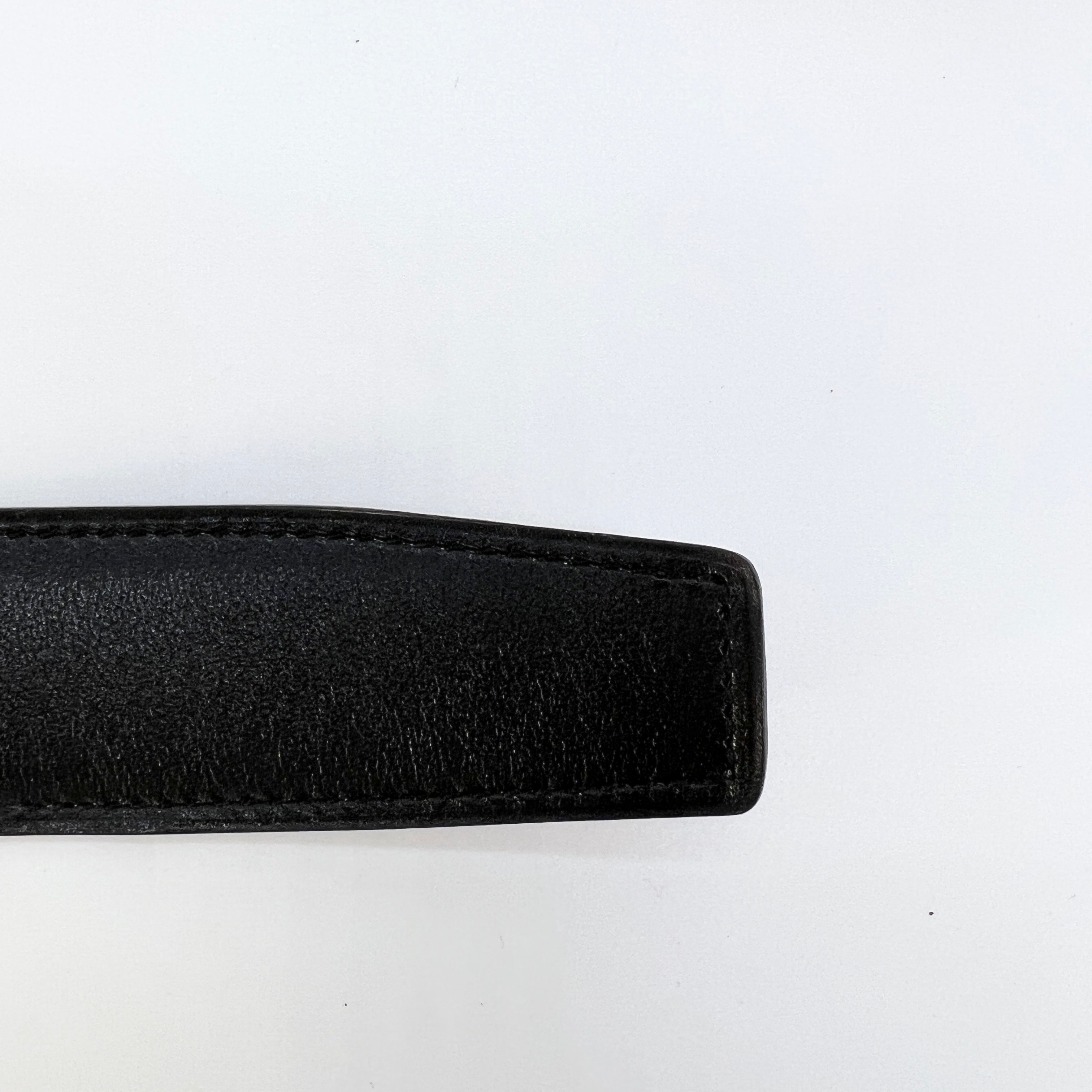 Hermes Reversible Belt Leather 100 Black/Brown [Guaranteed Authentic]