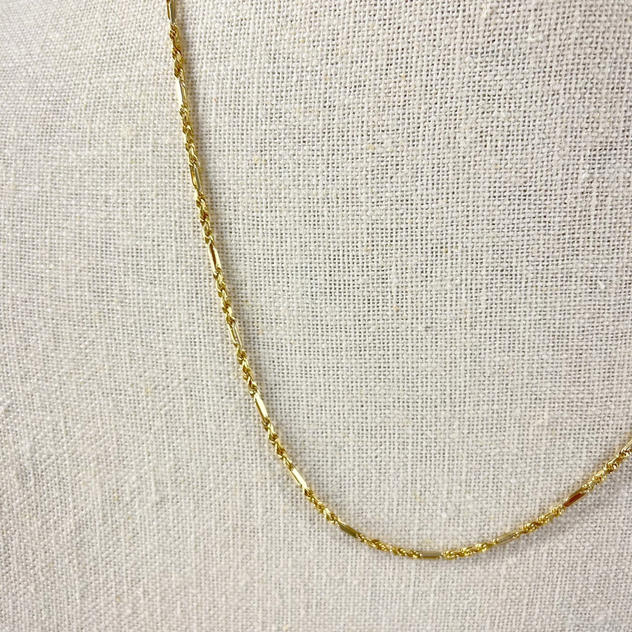14k Solid yellow Gold Thin Milano Rope Chain Necklace 22
