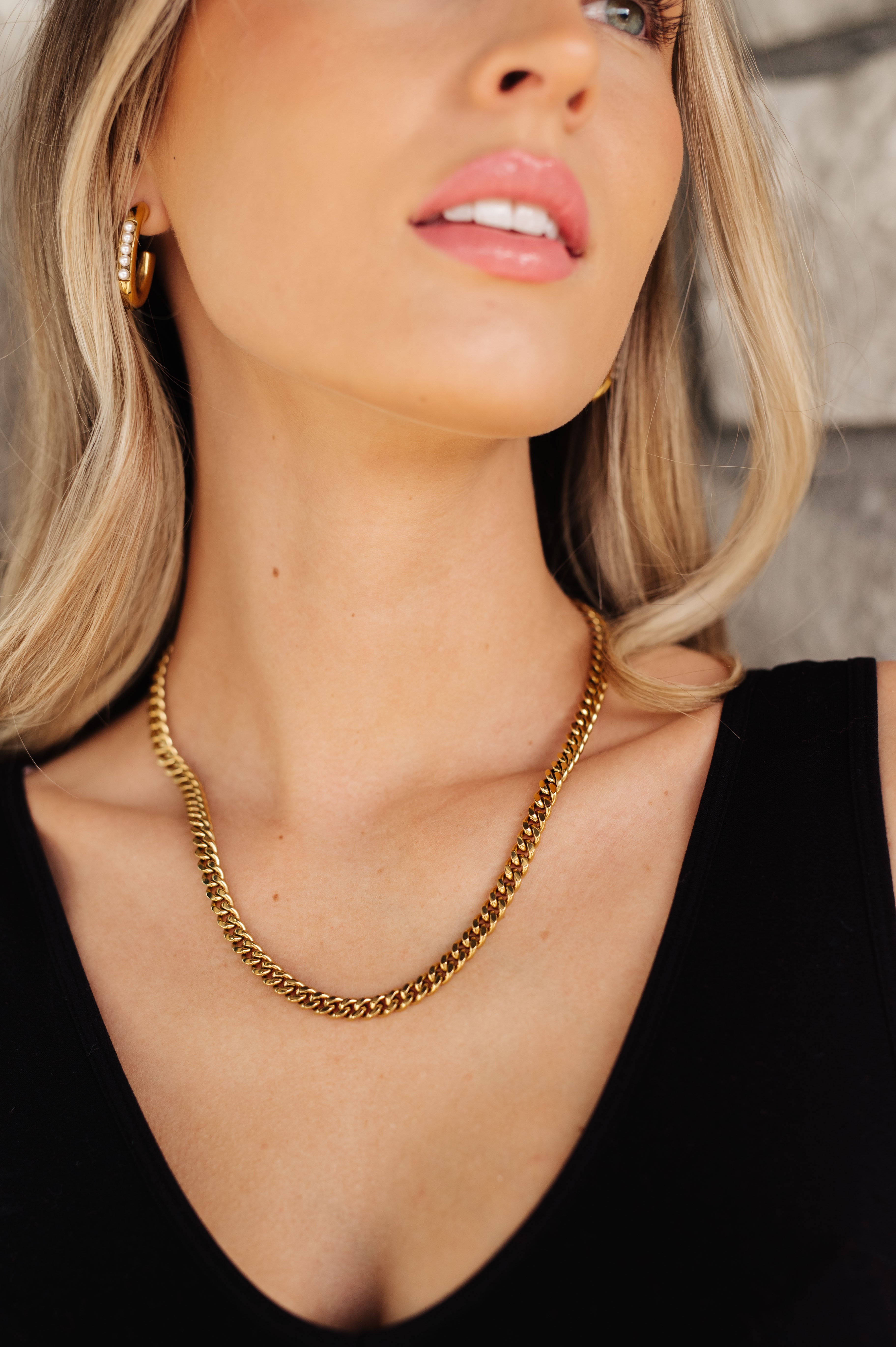 Chain Reaction Gold Plated Choker - Gold - Exclusively Online