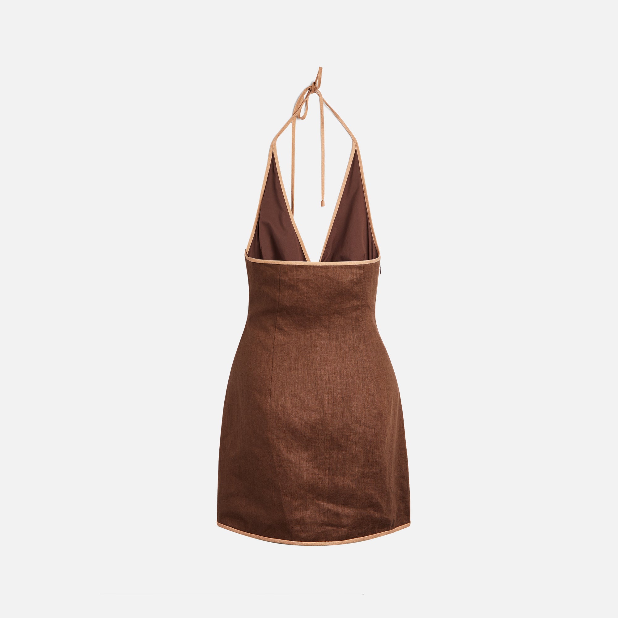 SIR Affogato Twist Mini Dress - Chocolate