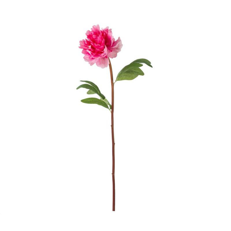 Faux Fuchsia Peony Stem