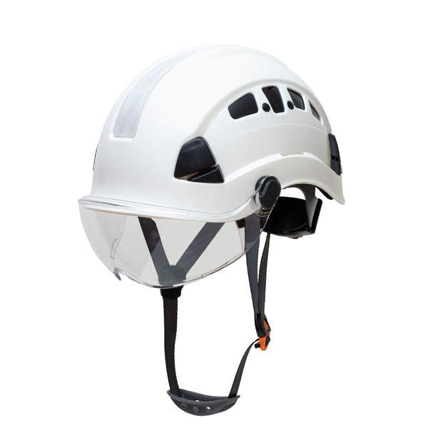 Defender safety h1 ch hard hat climbing helmet with visor for industr