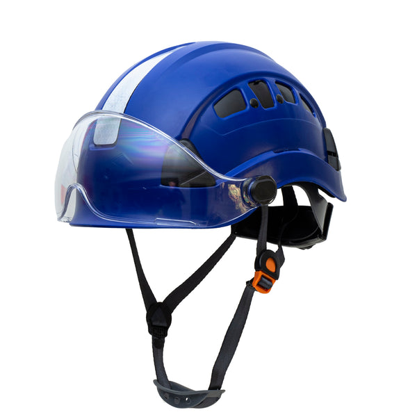 Defender safety h1 ch hard hat climbing helmet with visor for industr
