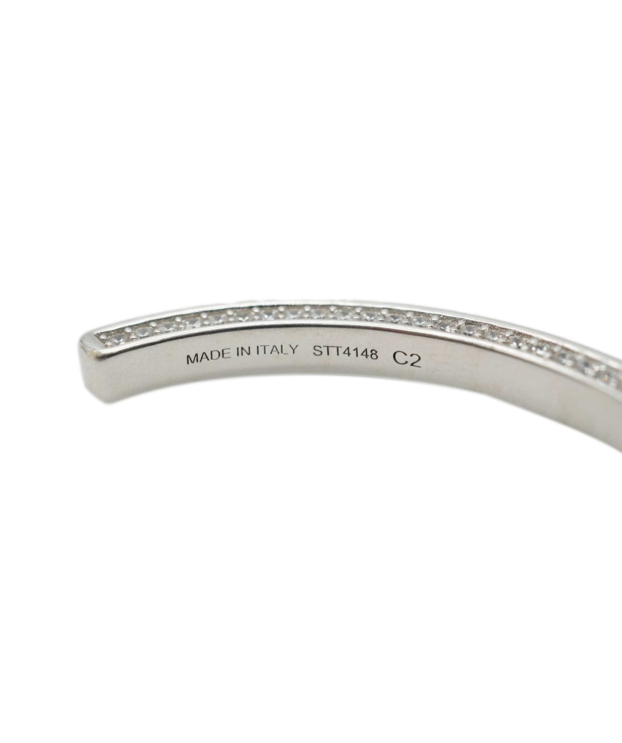 Celine Silver Diamonte Bangle AVL1290