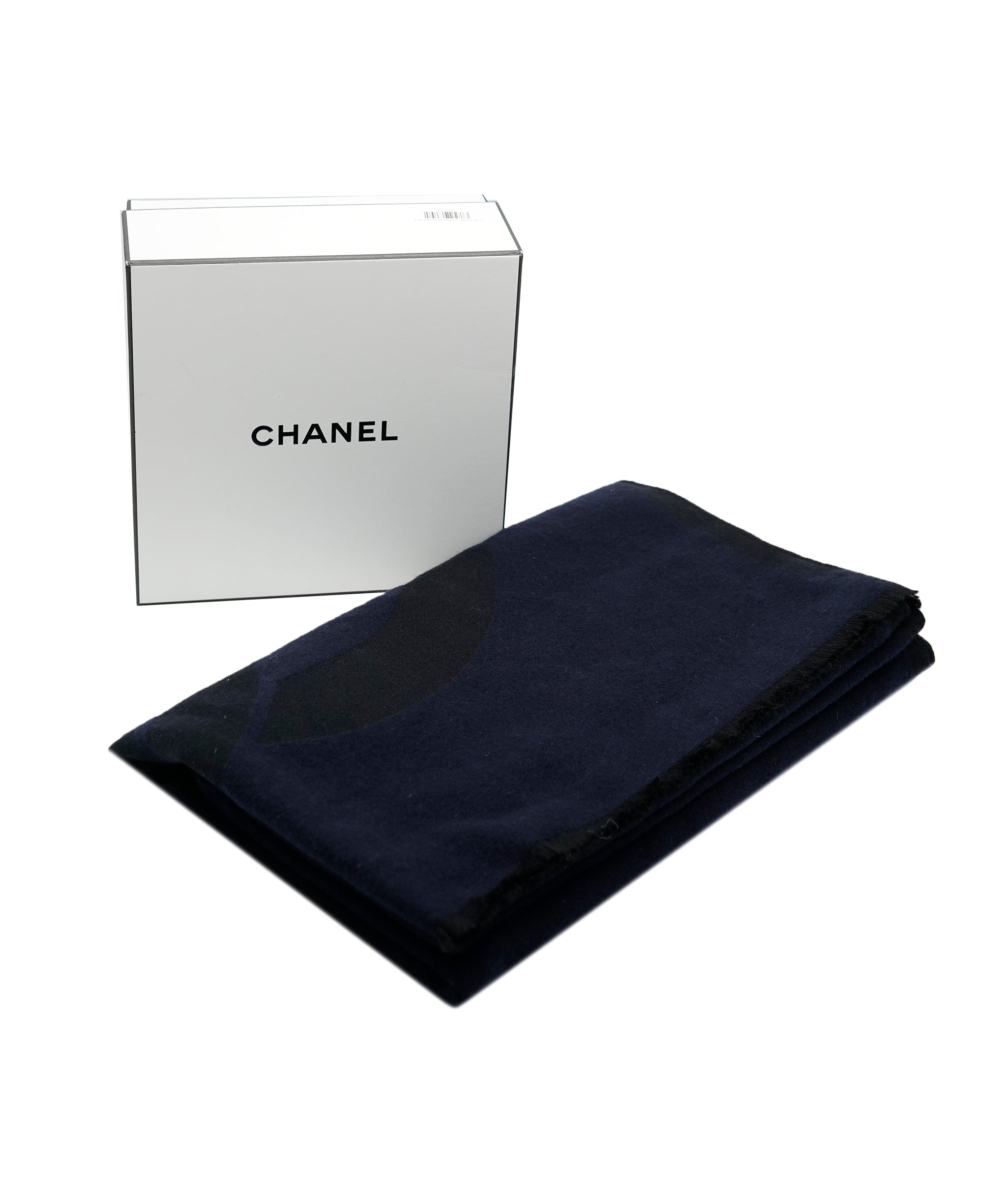 Chanel Black and Navy Scarf ALL0638