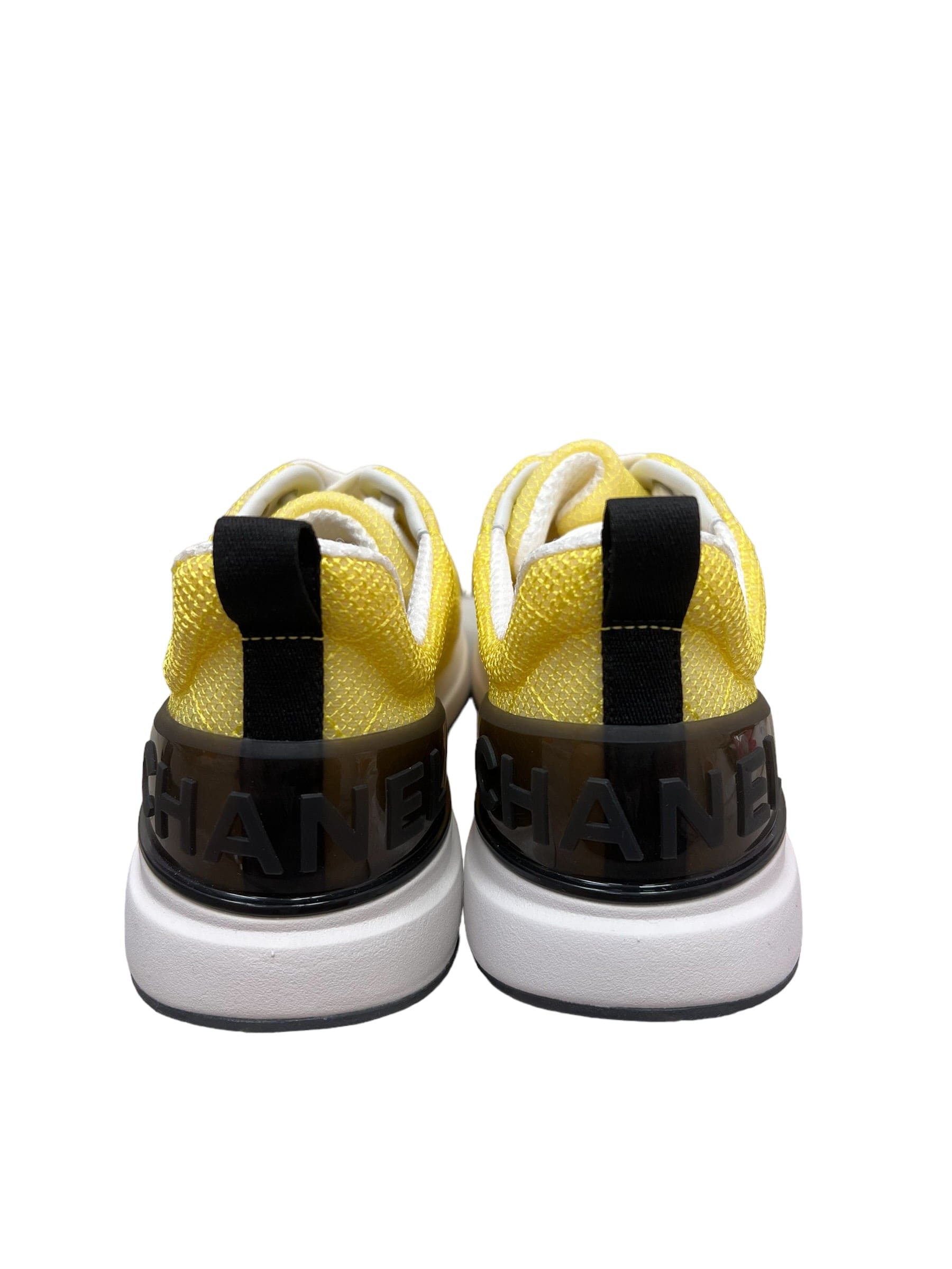 Chanel Trainers - Yellow Mesh Size 37 SKC1670