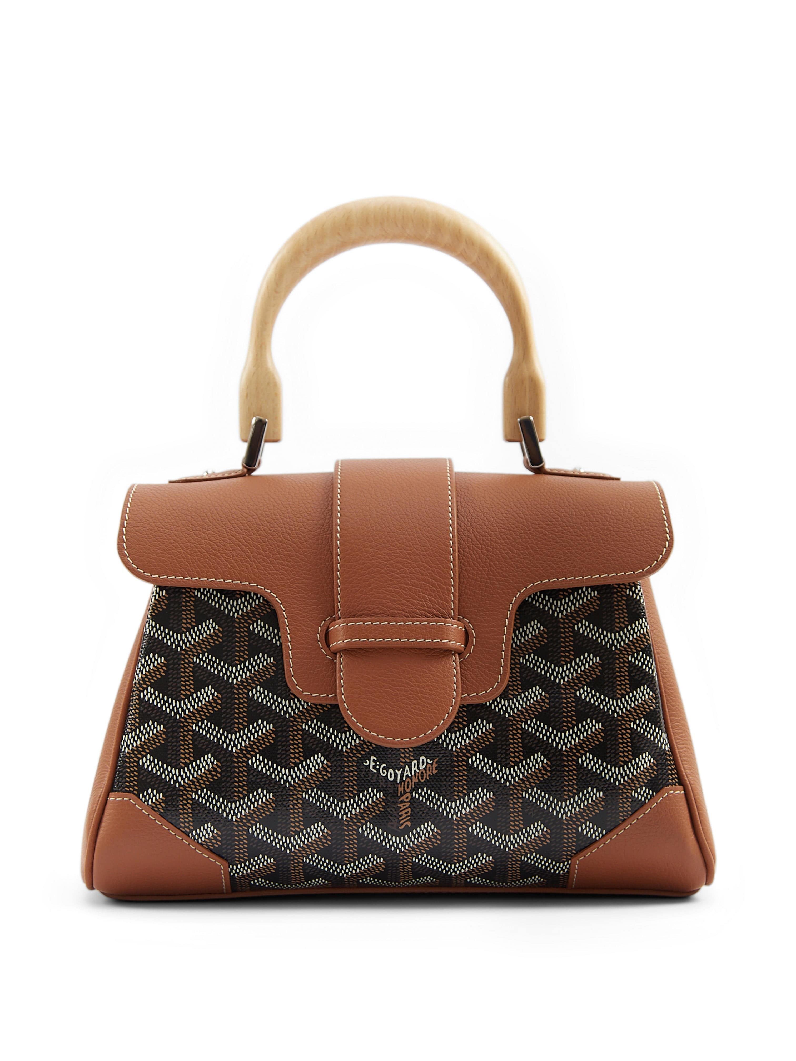 GOYARD Mini Saigon Souple Bag in Black & Tan