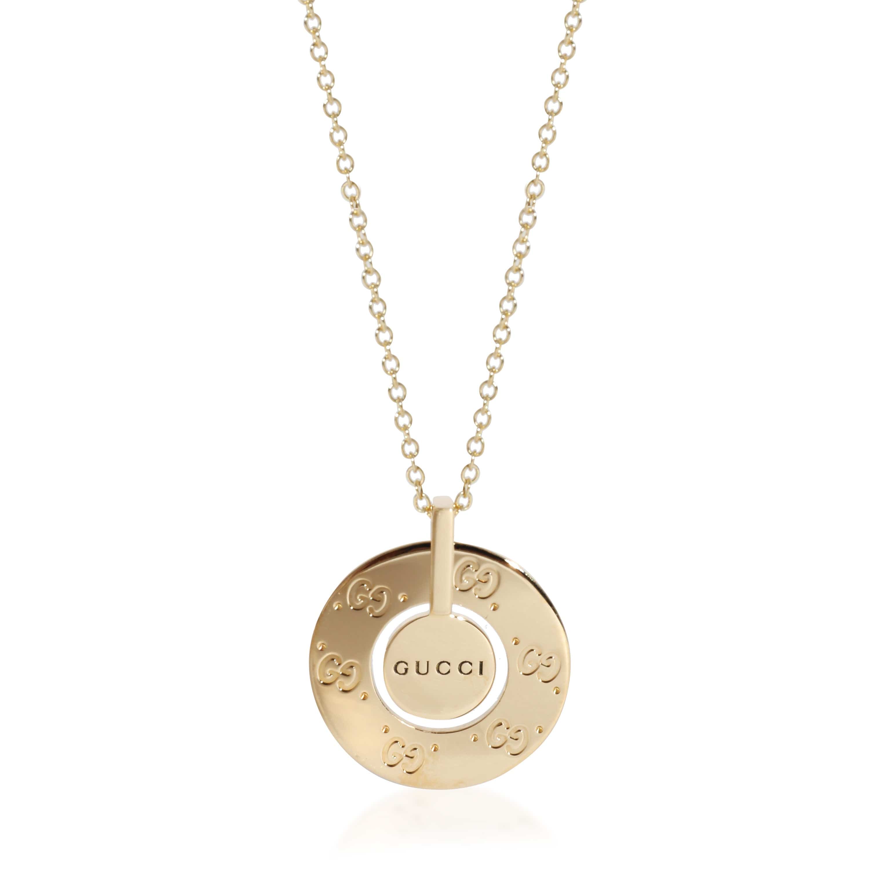 Gucci Icon Circle Pendant in 18K Yellow Gold