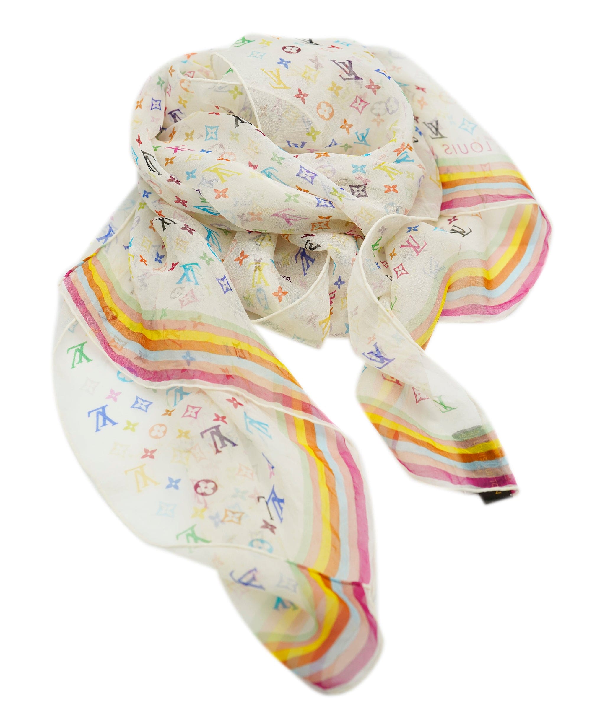 LV Multicolor Silk Scarf ASL9804