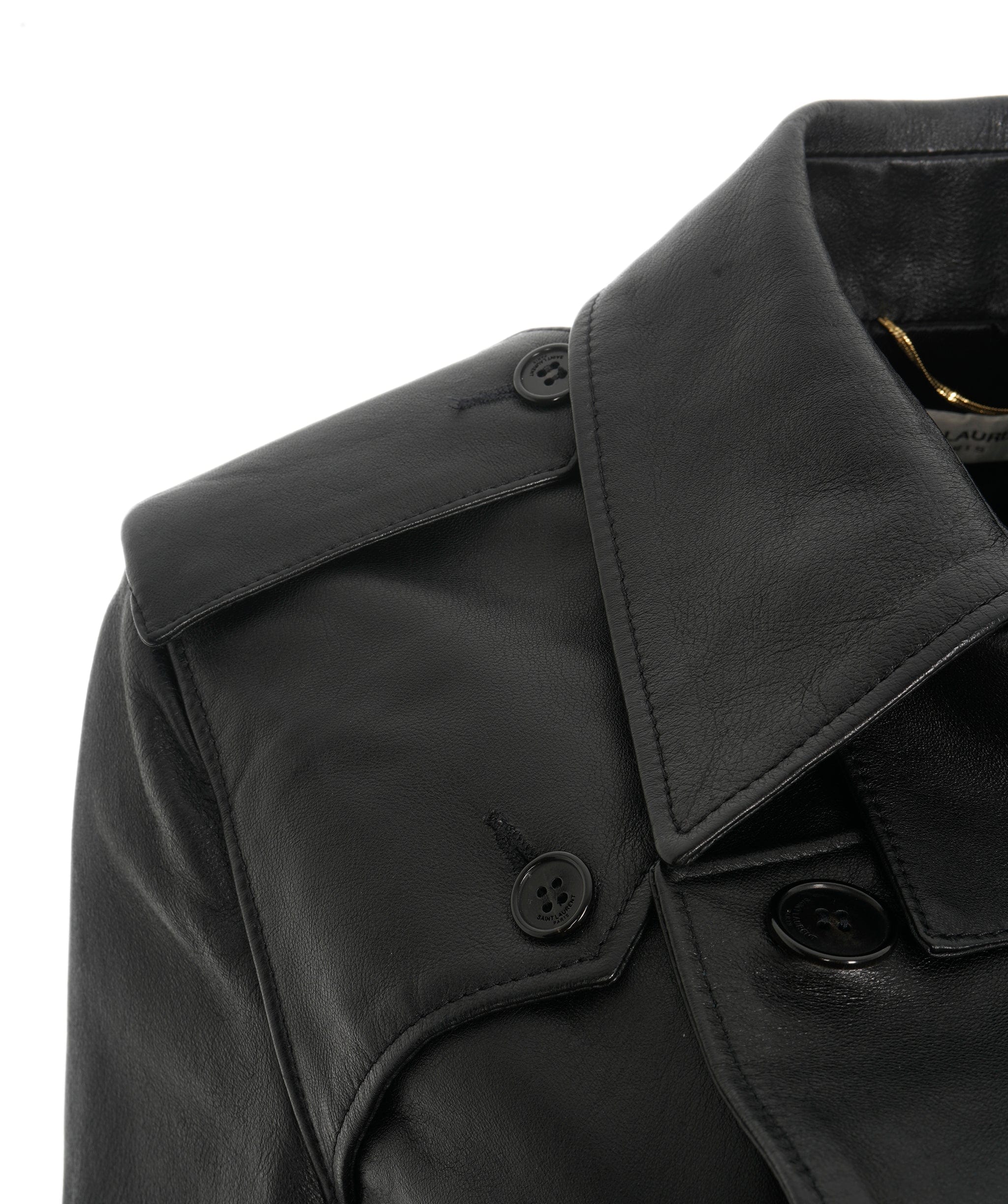 Saint Laurent Full Leather Coat  ALC1265