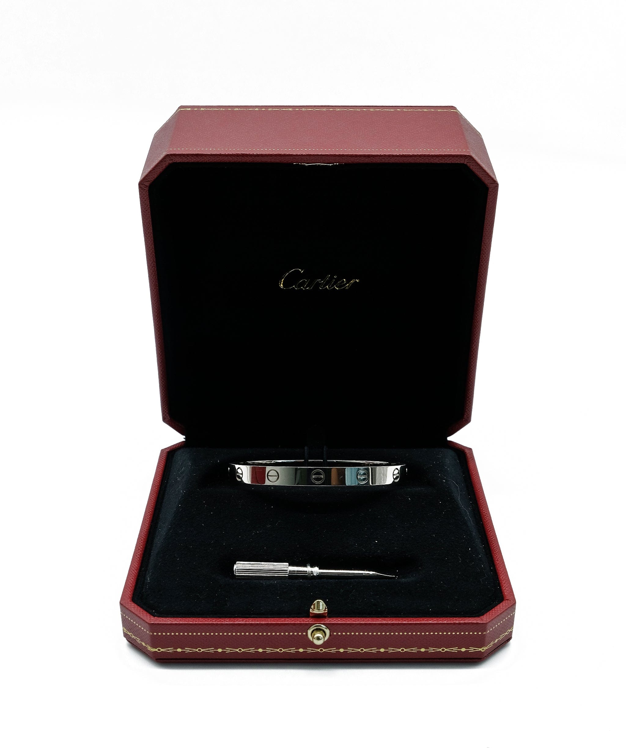 Cartier Love Bangle Size 17 White Gold RJC2199