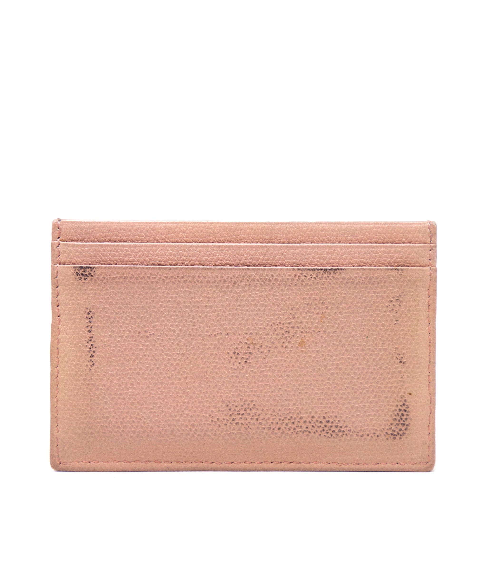 Chanel Pink Leather CC Card Holder AGC1156