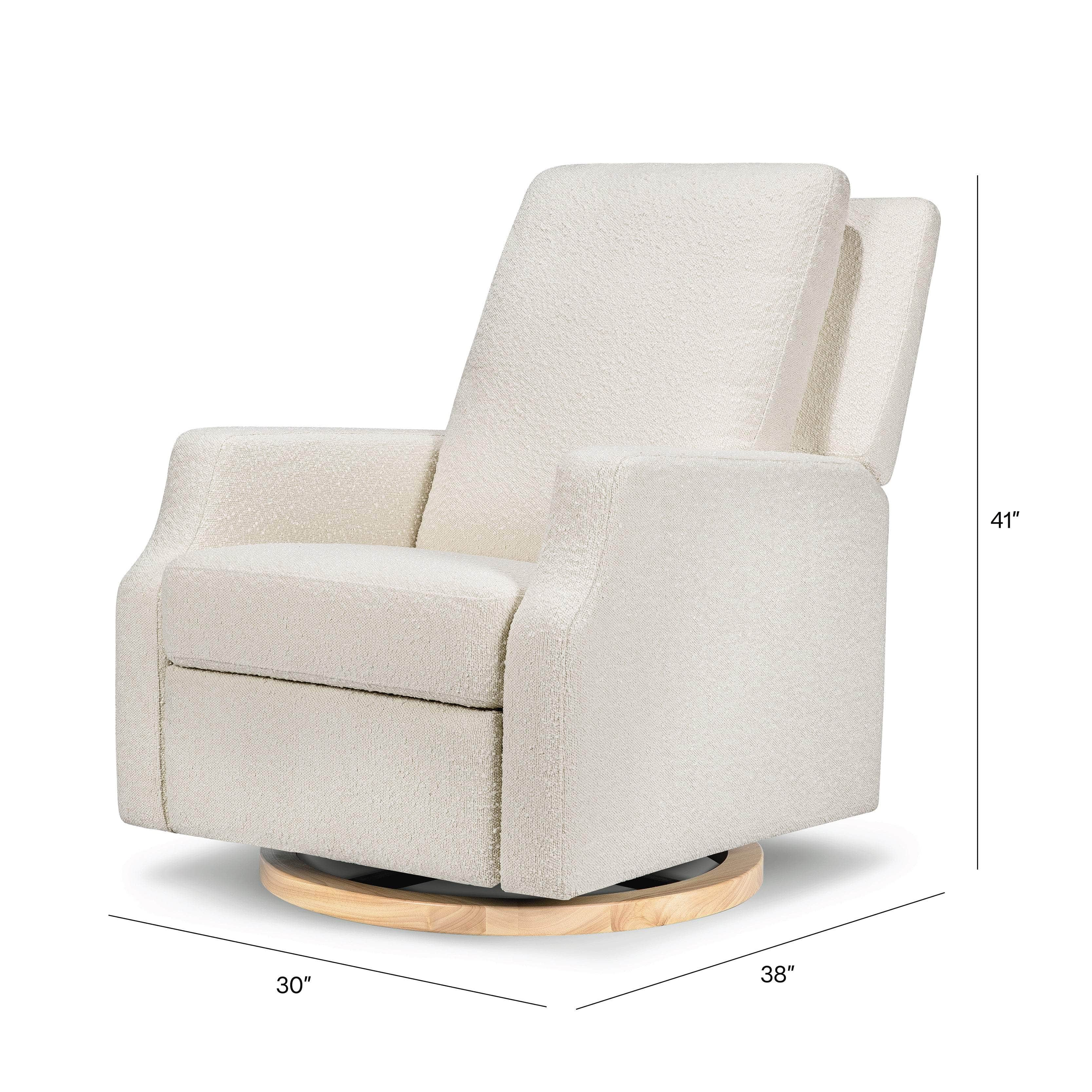 Crewe Recliner and Swivel Glider | in Boucle