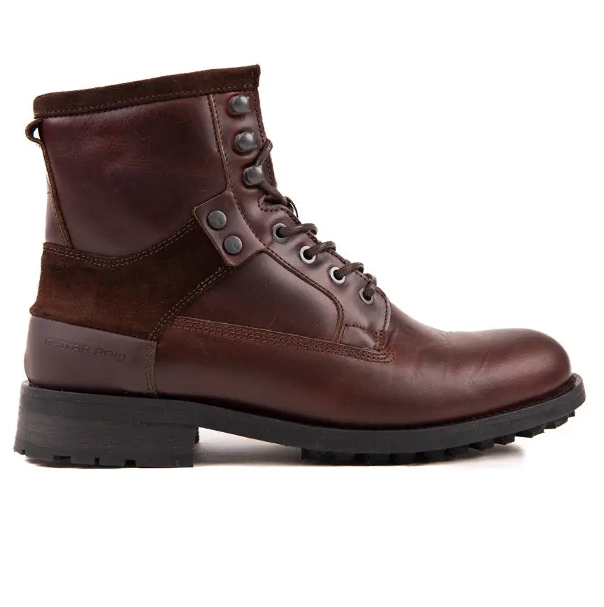 G-Star Raw Patton VI Mid Leather Boot Brown