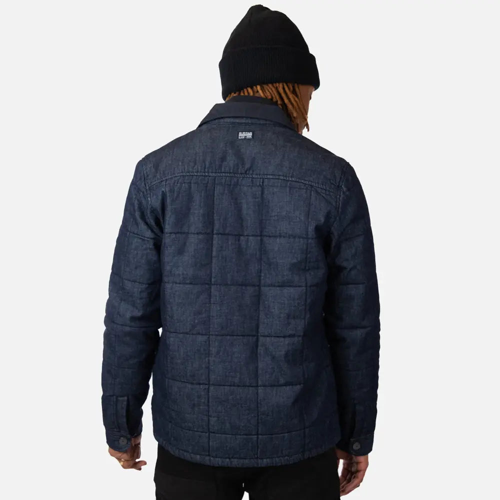 G-Star Raw Postino Quilted Overshirt Navy