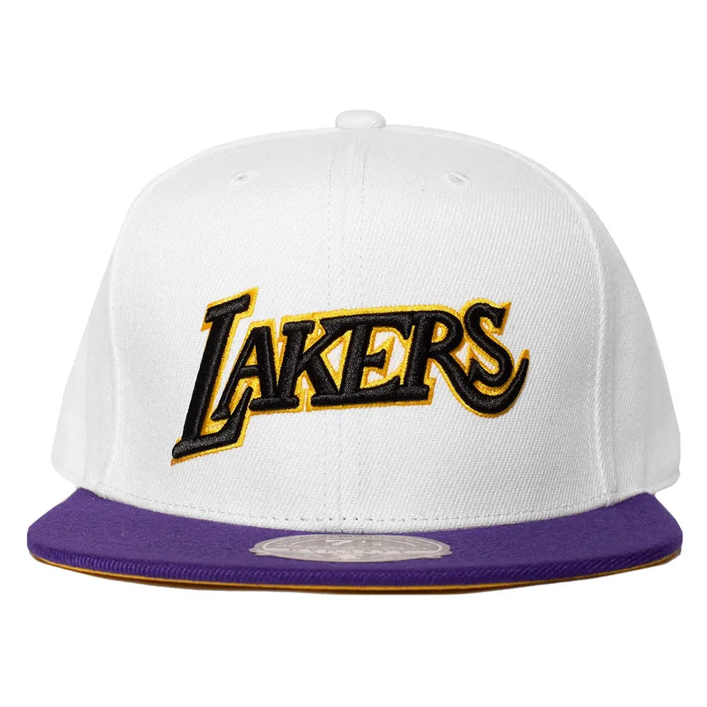 Mitchell & Ness NBA Reload 2.0 Fitted Cap Lakers White