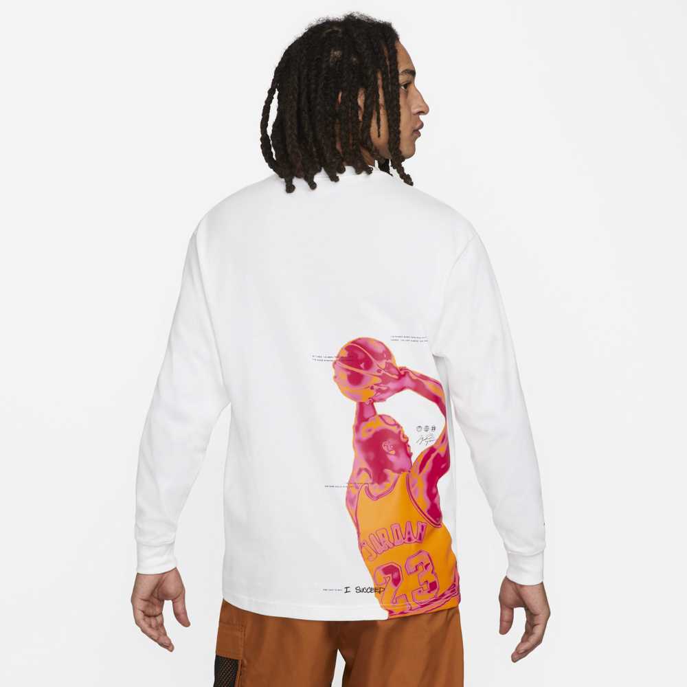 Nike Jump Man Long Sleeve Tee White