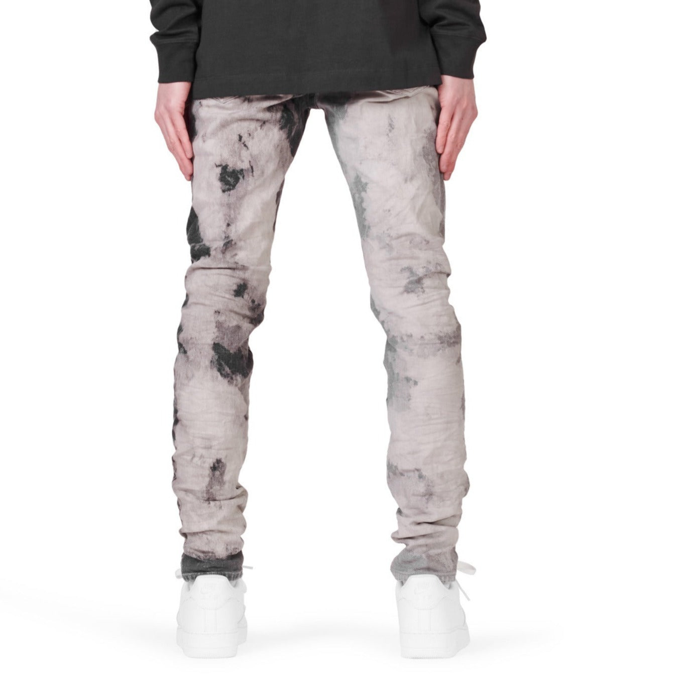 Purple Brand Two-Tone Bleach Jean Grey