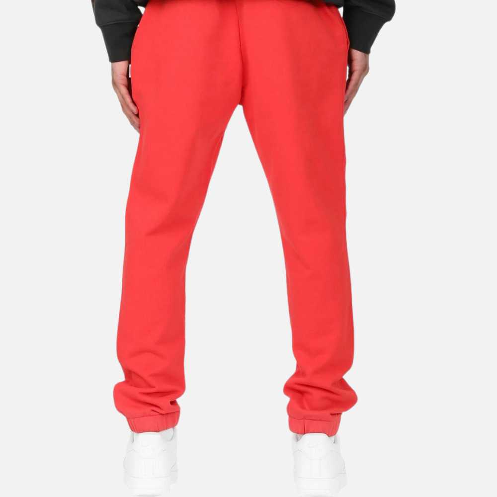 Purple Brand French Terry Emboridered Logo Joggers Red