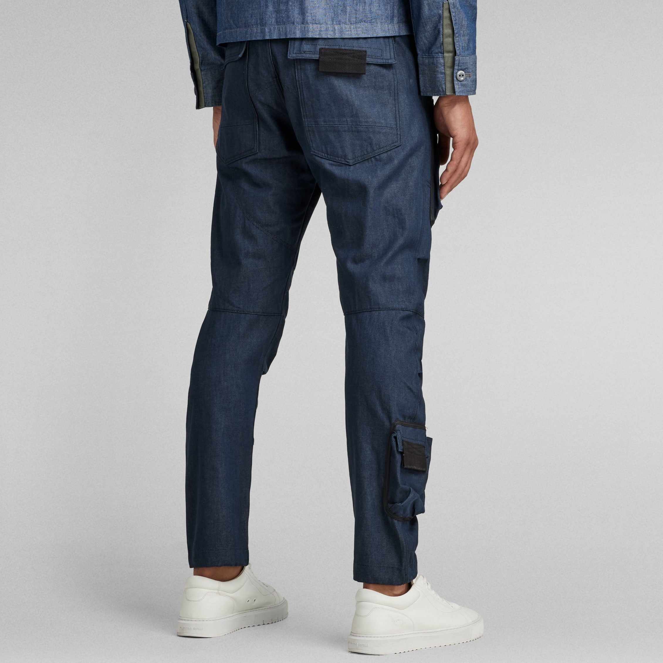 G-Star Raw 3D PM Straight Tapered Cargo Raw Jean Blue