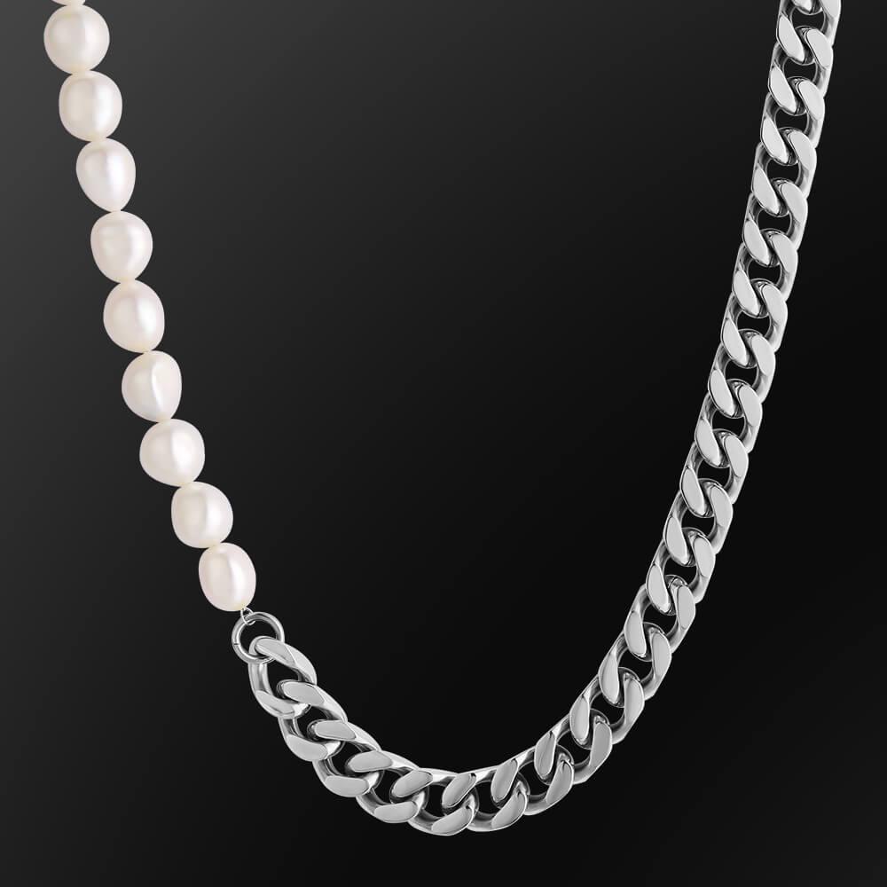 10mm Baroque Pearl Cuban Necklace