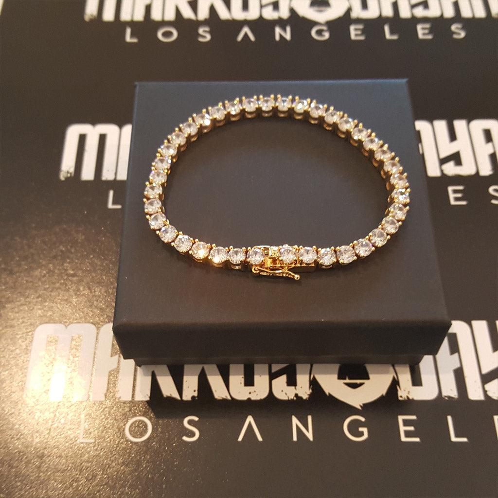 5mm Diamond Tennis Bracelet 18K Gold for Women