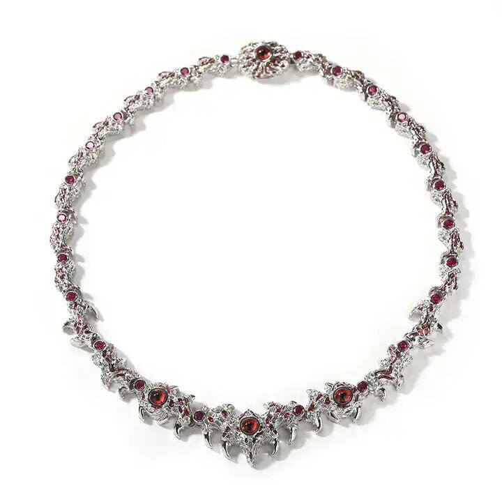 Dragon Red Ruby Iced Cuban Diamond Chain