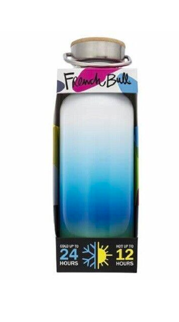 French Bull? 17oz Water Bottle - Blue Ombre