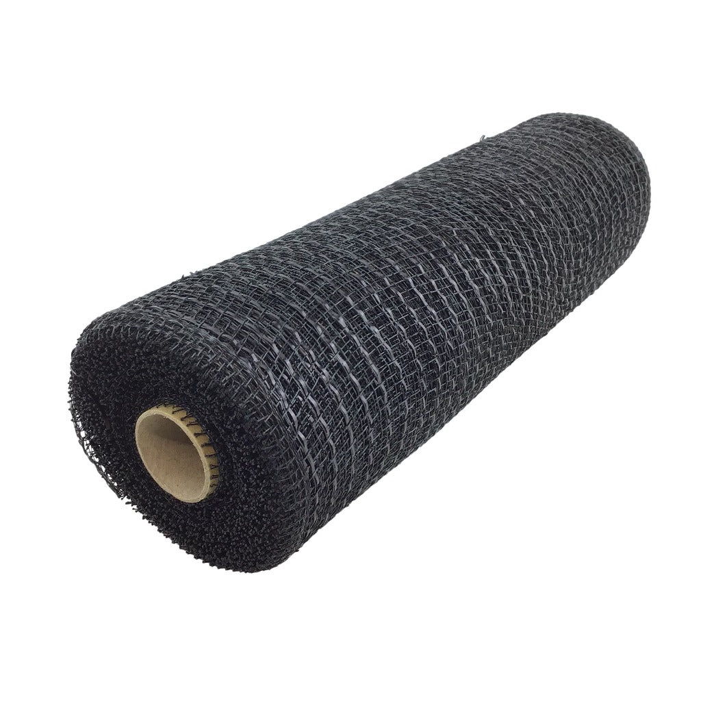 10 Inch by 10 Yard Black Metallic Netting