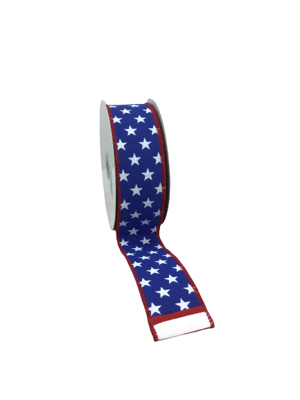 1.5 Inch By 10 Yards Stars and Stripes Double Sided Ribbon