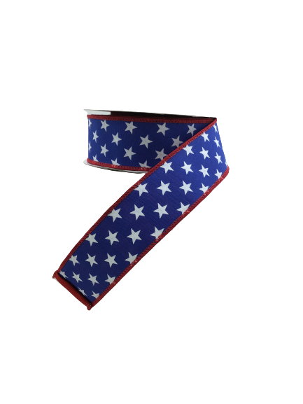 1.5 Inch By 10 Yards Stars and Stripes Double Sided Ribbon